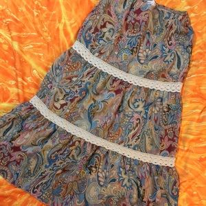 Beautiful paisley print maxi skirt